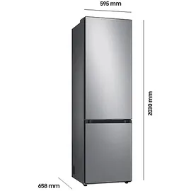 Samsung RL38C7B5BS9 Kühl-Gefrierkombination (387 l, 2030 mm hoch, Silver)