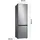 Samsung RL38C7B5BS9 Kühl-Gefrierkombination (387 l, 2030 mm hoch, Silver)