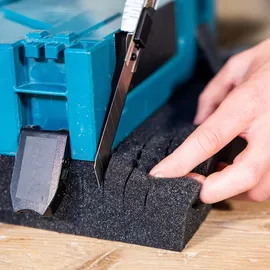 HMF 1456-50 Rasterschaumstoff Würfelschaum, 345 x 550 mm Double-Size Koffereinlage Tabletop Höhe: 50 mm