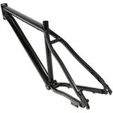 AOAPUMM 26“ Aluminium Fahrradrahmen Kohlefaserrahmen Mountainbike Rahmen Scheibenrahmen Rahmenset Innengeführter Mountainbike Rahmen (Schwarz)