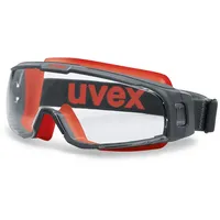 Uvex Arbeitsschutzbrille u-sonic grau/rot rot