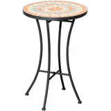 Outsunny Ø35,5 cm Beistelltisch Gartentisch wetterfest Mosaik für Garten