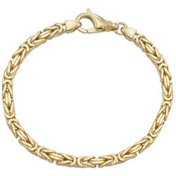 Armband »Schmuck Geschenk Silber 925 Armschmuck Armband Königskette«, Made in Germany, 42005307-21 gelbgoldfarben