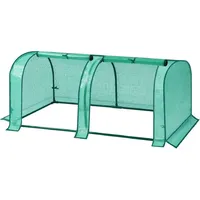 Woltu Foliengewächshaus PE Halbtransparent 130x60x50 cm 130 g/m2 Grün