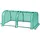 Woltu Foliengewächshaus PE Halbtransparent 130x60x50 cm 130 g/m2 Grün