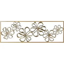 Wandobjekt Blume CERIUM Metall 31 cm Gold
