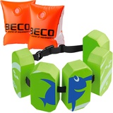 BECO-SEALIFE Schwimmgürtel 5-Block 19-30 kg + BECO Schwimmflügel 19-30 kg, Grün