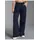 TRIGEMA Wide Leg Hose Blau XL