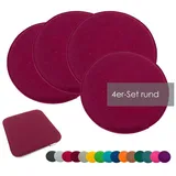 heimtexland Sitzkissen 35 x 35 cm rot 4-tlg.