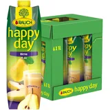 Rauch Happy Day Birne| aus extra-saftigen Williams-Birnen | feines, aber intensives Aroma | ohne Konservierungsstoffe |6x 1l Tetra Prisma