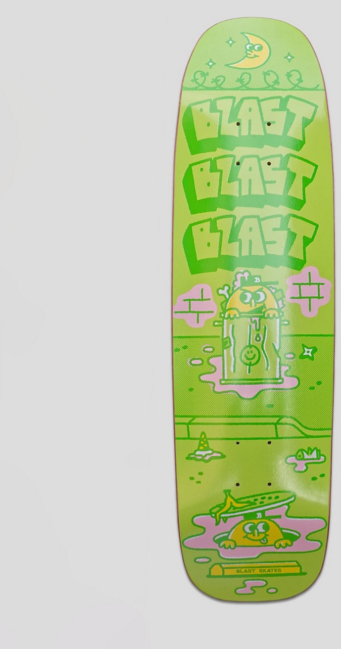 Blast Skates Wild in The Streets 8.7" Shaped Skateboard Deck uni Gr. Uni