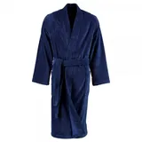 CAWÖ Cawö Bademantel Herren Kimono 800 nachtblau - 11 Bademäntel Schwarz