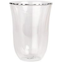 Chiato Latte-Macchiato-Tasse Doppelwandiges Latte-Glas CHiATO, 320 ml, Glas weiß