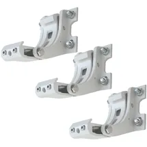 Mendler 3er-Set Wandhalterung für Markise T124, Wandkonsole Wandmontage Adapter ~ weiß