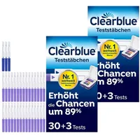Clearblue Fertilitätsmonitor Teststäbchen 30+3