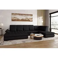 99rooms Toscana Wohnlandschaft Strukturstoff NEVE Schwarz Links