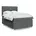 vidaXL Boxspringbett 140 x 200 cm Dunkelgrau