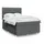 vidaXL Boxspringbett 140 x 200 cm Dunkelgrau