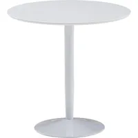 FineBuy Esstisch FineBuy Esszimmertisch Rund 75x75x74cm Weiß Hochglanz Küchentisch