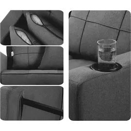 Makika Schlafsessel Schlafstuhl Tommy klappbar in Dunkelgrau