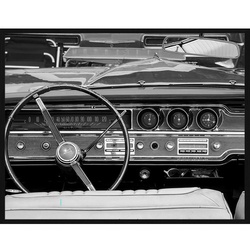 ANY IMAGE Digitaldruck »Oldtimer«, Rahmen: Buchenholz, Schwarz