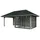 Palmako Pavillon Bianca 16,6 m2 Set 206 Slide - 28 mm grau tauchgrundiert