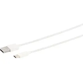S/CONN maximum connectivity USB-A auf USB-C 1 m Weiß
