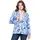 Ulla Popken Blazer royalblau | hellblau / weiß 46