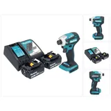 Makita DTD 172 RM Akku Schlagschrauber 18 V 180 Nm 1/4" Brushless + 2x Akku 4,0 Ah + Ladegerät