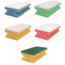 Arcora Profi Griff-Vliesschwamm, verschiedene Farben - 10 Stück Gelb-Grün