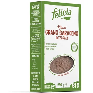 Risoni Senza Glutine di Grano Saraceno Integrale - Pasta Felicia 250 g