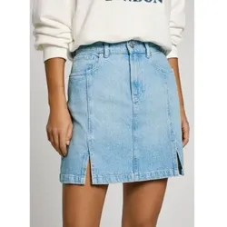 Pepe Jeans für Damen. PL901208 Kurzer Rock aus nicht dehnbarem Denim-Stoff blau (L), Lässig, Baumwolle, Nachhaltig