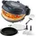 sommertal PizzaProfi Pizzaofen, 32cm Pizzastein, schnelle 3-Minuten Pizza, 5-teiliges Set mit Pfanneneinsatz, 2x Pizzaschieber, Pizzaschneider,
