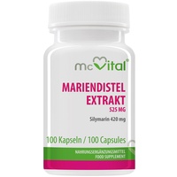 McVital Mariendistel Extrakt 525 mg • 100 Kapseln • 420 mg Silymarin • Made in Germany