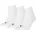Unisex Quarter Socken 3 Paar Weiß 47-49