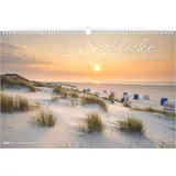 ALPHA EDITION GmbH & Co. KG Seeblicke 2027: Wandkalender 49,5x33 cm mit 12 Strand- und Küstenmotiven, sprachneutralem Kalendarium und internationalen Feiertagen