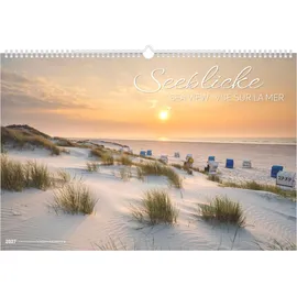 ALPHA EDITION GmbH & Co. KG Seeblicke 2027: Wandkalender 49,5x33 cm mit 12 Strand- und Küstenmotiven, sprachneutralem Kalendarium und internationalen Feiertagen