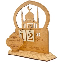 Ramadan-Kalender, Eid Mubarak-Kalender | Eid Mubarak Countdown-Kalender aus Holz für Ramadan-Geschenke | Ramadan-Adventskalender-Dekorationen für...