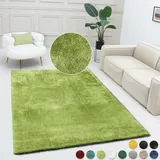 Bruno Banani Teppich Dana Teppich, besonders weich und kuschelig, Kundenliebling, rechteckig, Höhe: 30 mm, uni, Mikrofaser Teppiche, Wohnzimmer, Schlafzimmer, Esszimmer grün rechteckig | 200 cm x 200 cm x 30 mm