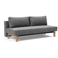 INNOVATION LIVING Schlafsofa Sly Wood Stoff Grau Charcoal