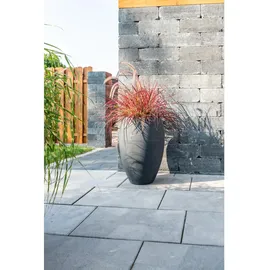 Diephaus Terrassenplatte Rustica Weiß-Schwarz 60 x 40 cm