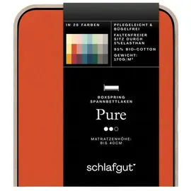 schlafgut Pure Boxspring 180 x 200 - 200 x 220 cm red mid