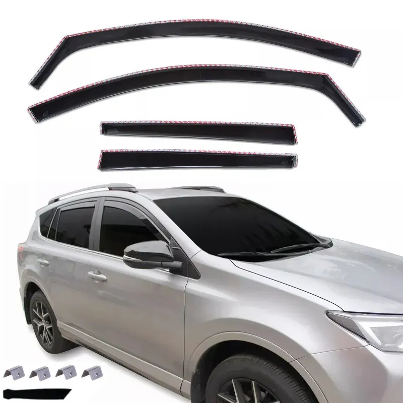 Komplettset mit 4 Windabweisern für TOYOTA RAV4 2013–2019