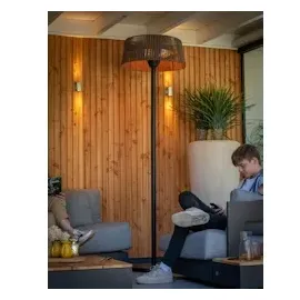 Sunred Halogen-Heizstrahler Corda Bright Standing Olefin Brown 2100 W, Braun)