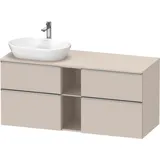 Duravit D-Neo Konsolenwaschtischunterbau wandhängend Taupe Matt 1400x550x664 mm - DE4970L70910000 DE4970L70910000