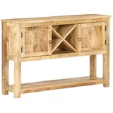 vidaXL Sideboard 120x30x76 cm Raues Mangoholz