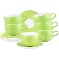 SELTMANN WEIDEN Liberty Pure Colors Milchkaffeetasse 0,38 l Grün 6 St.