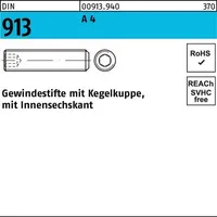 F. REYHER Nchfg. GmbH & Co. KG Gewindestift DIN 913 M5 x 8 Kegelkuppe 500 Stück