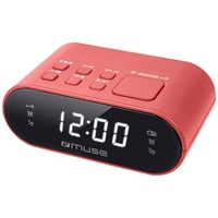 Muse M-10 RED Radiowecker UKW, FM Weckfunktion Rot
