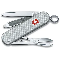 Victorinox Taschenmesser Classic Alox, Nagelfeile, Schraubendreher, Ring, Klinge